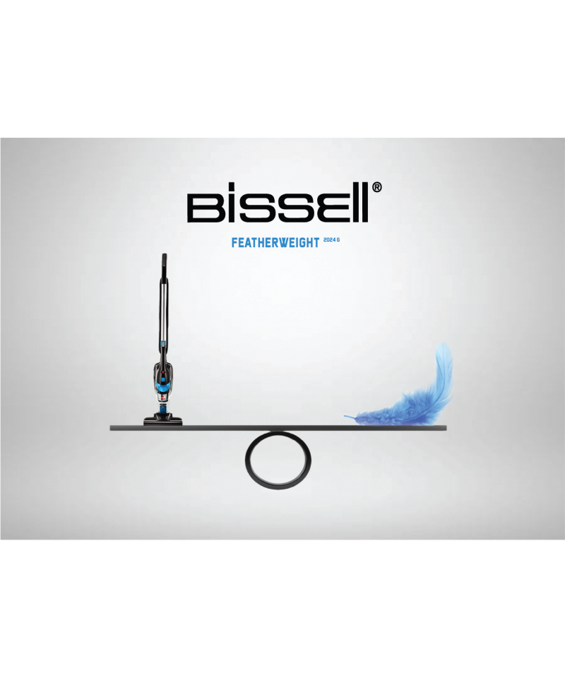 Bissell 2610E Featherweight Turbo Aspirateur-balai léger avec rouleau de  brosse motorisé 